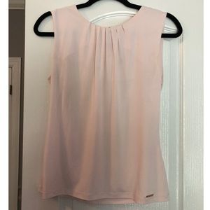 Calvin Klein Blush Pink Shell Top- Size Small